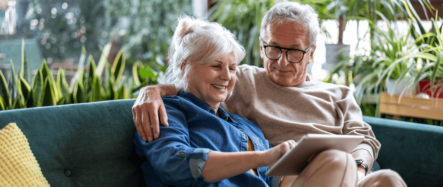 Happy UK pensioners